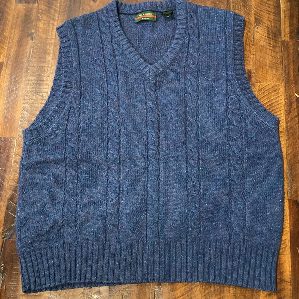 vintageHill & Archer wool blend sweater vest XL